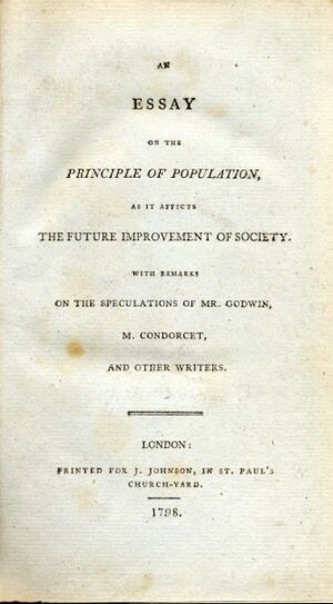 An Essay on the Principle of Population