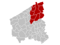 Arrondissement Brugge Belgium Map