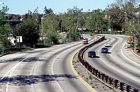 Arroyo Seco Parkway from Marmion Way