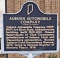 Auburn Auto Historic Marker