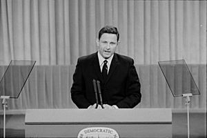 Birch Bayh speaking at 1968 DNC