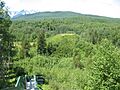 Blick auf Gitwangak Battle Hill