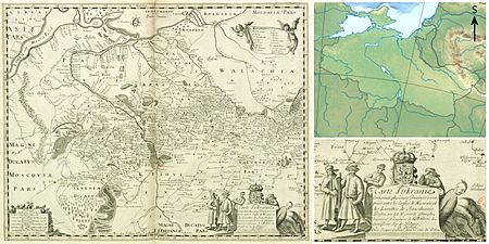 Carte d'Ukranie by Beauplan, Guillaume Le Vasseur (16..-1673), cartographer