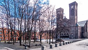 Cathedral Square, Providence Rhode Island in winter
