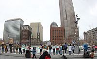 Climate strike Cleveland Public Square 01