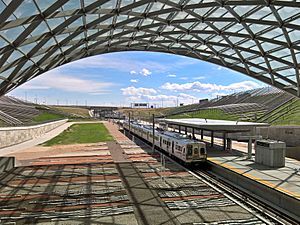 Denver Airport RTD Station, from Westin Hotel