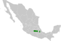 Dryobates stricklandi map