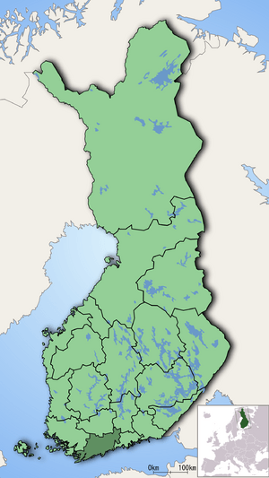 Finland regions Uusimaa