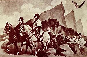 Giuseppe e Anita Garibaldi trovano rifugio a San Marino