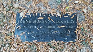 Grave of Irene Morgan Kirkaldy