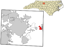 Location in Guilford County and the state of North Carolina.