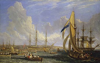 HMS Bellerophon and Napoleon