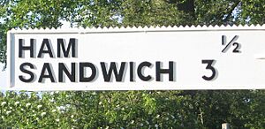 Ham Sandwich finger post - geograph.org.uk - 302959