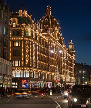 Harrods at Night, London - Nov 2012