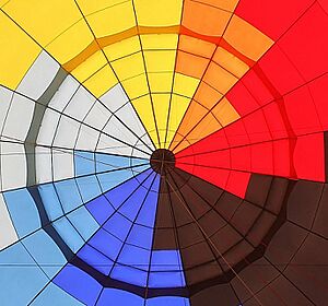 Hot air balloon interior