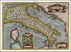 Italy map 1584