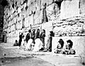 Jews at Western Wall by Felix Bonfils, 1870s