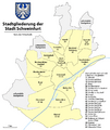 Karte Stadtteile Stadt Schweinfurt