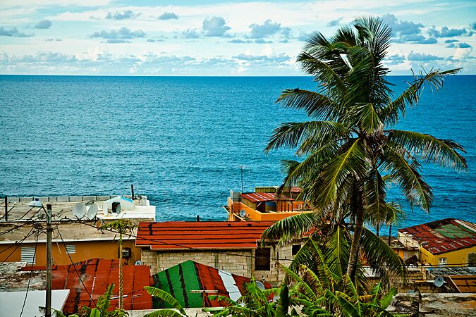 La Perla neighborhood in San Juan, Puerto Rico