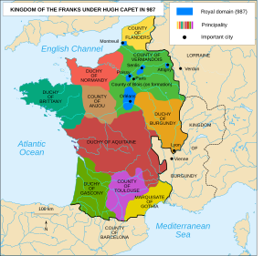 Le royaume des Francs sous Hugues Capet-en