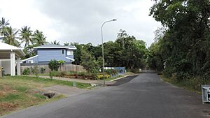 Looking from Anton Gundy Bridge south-east along Marshall Street, Machans Beach, 2018