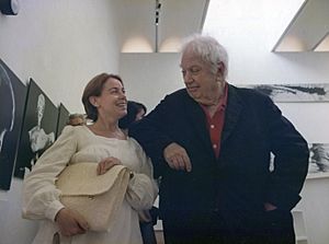 Maria Lluïsa Borràs y Alexander Calder