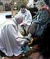 Maundy Thursday 07 washing feet diocese St Asaph