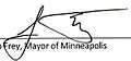 Minneapolis Emergency Regulation No.2020-2-1 (Curfew Order Regarding Protests) (Signature of Jacob Frey)