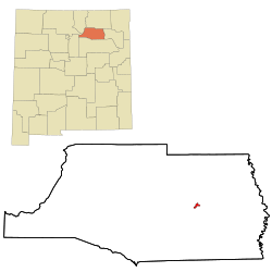 Location of Wagon Mound, New Mexico