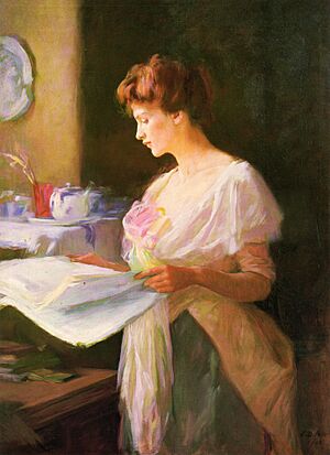 Morning News, by Ellen Day Hale