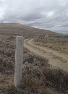 Oregon Trail at Pacific Springs, Wyoming