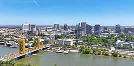 City skyline and the waterfront