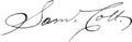 Samuel Colt signature 1855