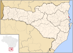 Location of Balneário Camboriú