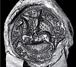 Seal of duke Skirgaila with Vytis (Waykimas), 1382