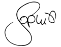 Signature of Sophie, Countess of Wessex