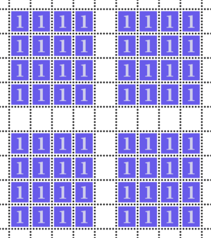 Stamp-sheet 4 panes