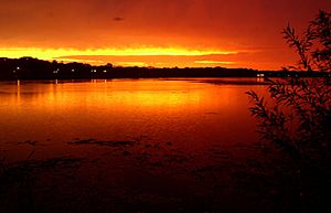 Sunset over Lake Phalen