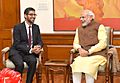 The CEO of Google, Mr. Sundar Pichai calls on the Prime Minister, Shri Narendra Modi, in New Delhi on December 17, 2015 (1)