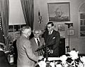 Truman receives menorah