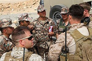 US Marines and Jordanian Armed Forces collaborate in Amman, Jordan