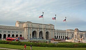 Union Station from Columbus Circle, Washington, D.C. 2011