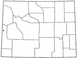 Location of Bedford, Wyoming