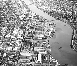 Washington Navy Yard aerial view 1960