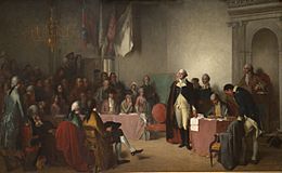 Washington Resigning His Commission 1859
