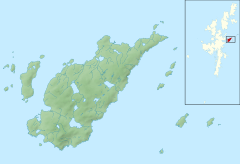 Linga Sound (Shetland) is located in Shetland