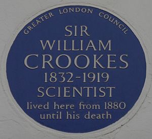 William Crookes 7 Kensington Park Gardens blue plaque