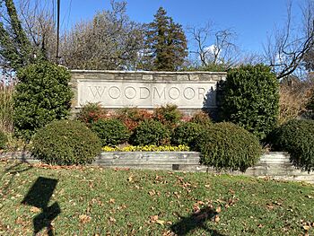 Woodmoor, Maryland welcome sign