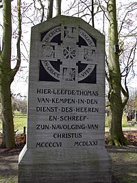 Zwolle Begraafplaats Bergklooster Monument Thomas a Kempis