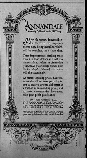 "Annandale" Los Angeles Evening Express, October 2, 1926